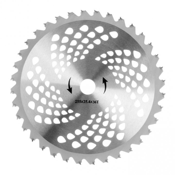 Нож для триммера ТУНДРА, 255 х 25.4 мм, 36 зубьев 100036833779