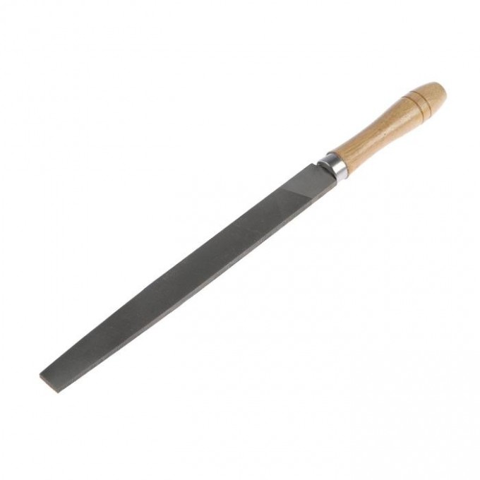 Напильник Tundra, плоский, сталь У10, деревянная рукоятка, №2, 200 мм 1002720