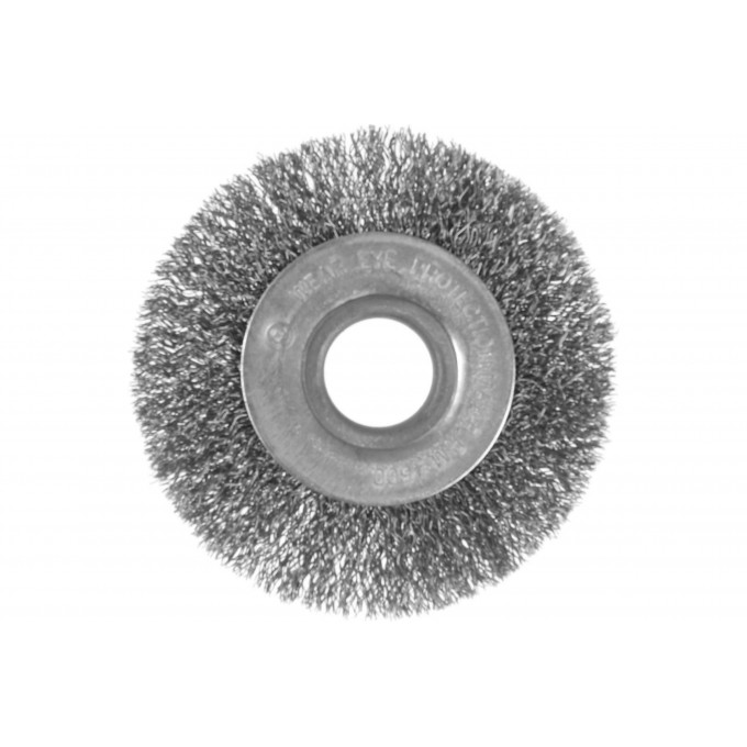 Щетка металлическая для УШМ ТУНДРА, плоская, посадка 22 мм, 100 мм 1032364